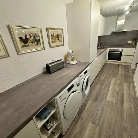 Schoene 2-zi-whg Kueche Bad Terrasse Parken Lägenhet